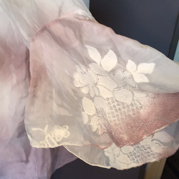 Moda seta pink and white blouse size large - Picture 2 of 8